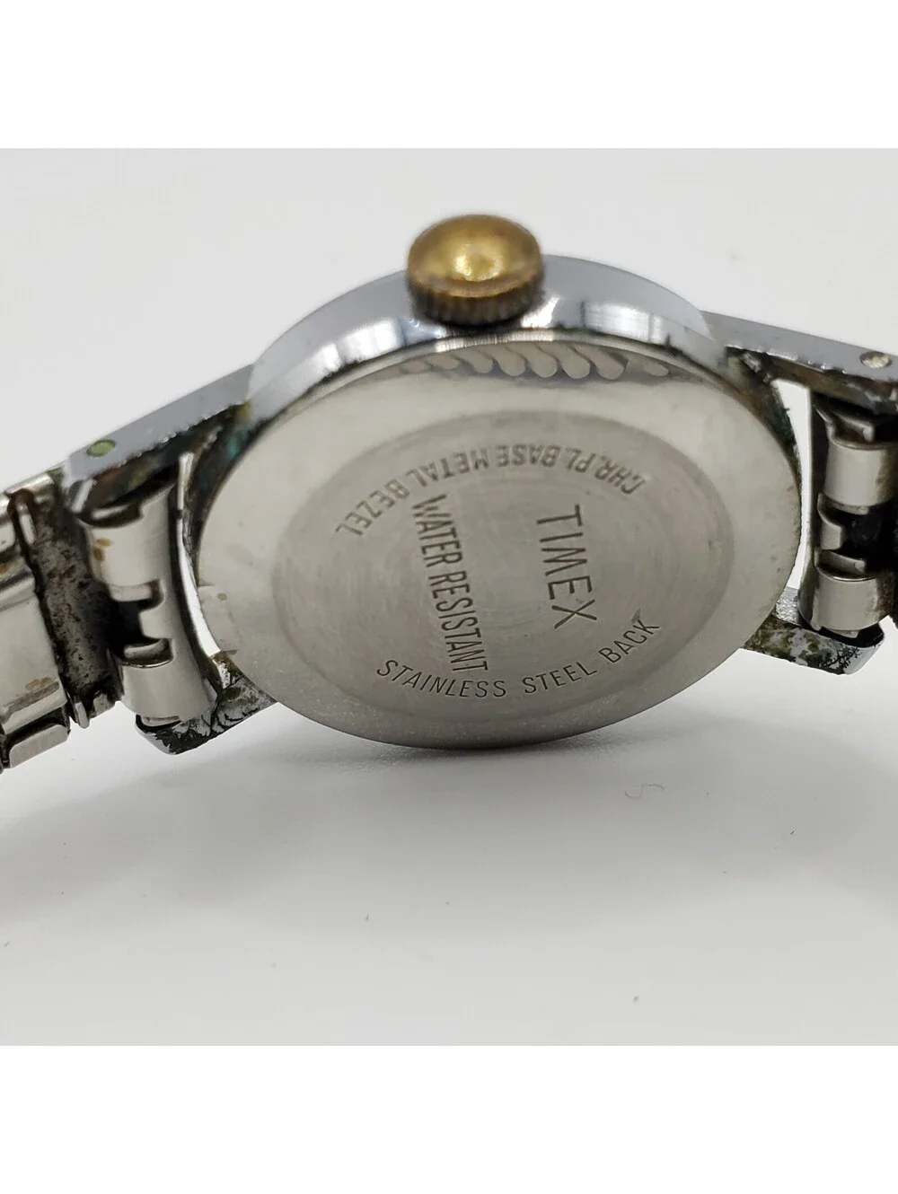 Vintage Timex Marlin Mechanical Watch Womens Day/Date Dial For Parts Or Repair